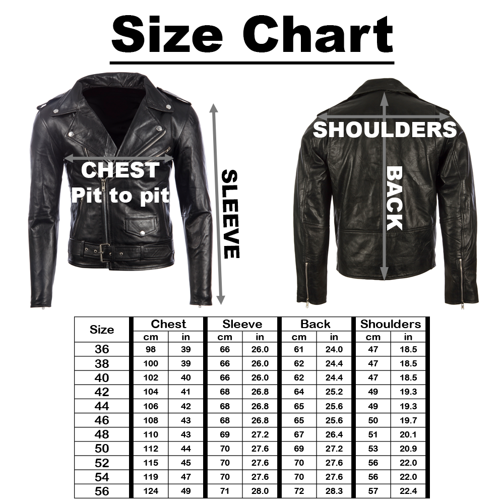 Men's Leather Biker Jacket – Electric Blue