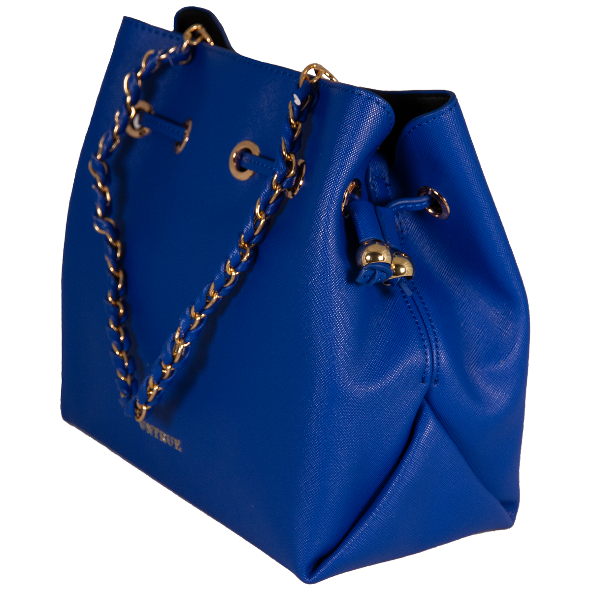 Drawstring Tote Handbag Set – Cobalt Blue