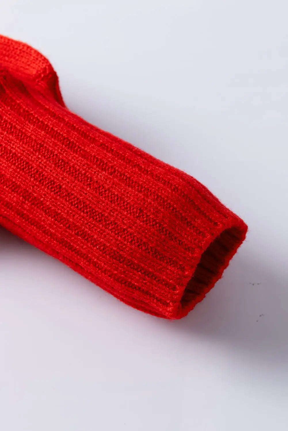Fiery Red High Neck Jumper