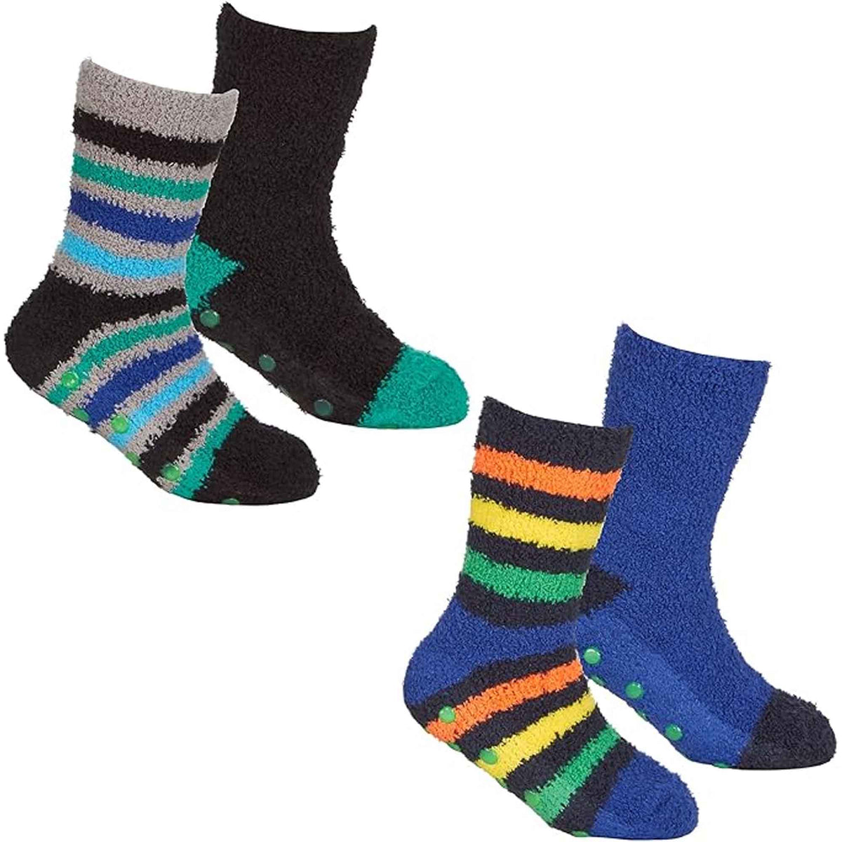 Fluffy Slipper Socks (4 Pack)