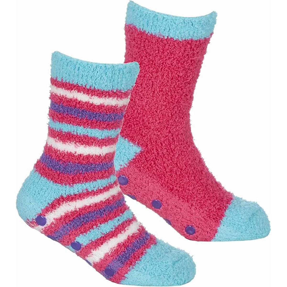 Fluffy Slipper Socks (4 Pack)