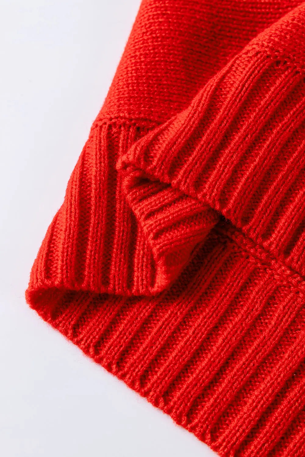 Fiery Red High Neck Jumper