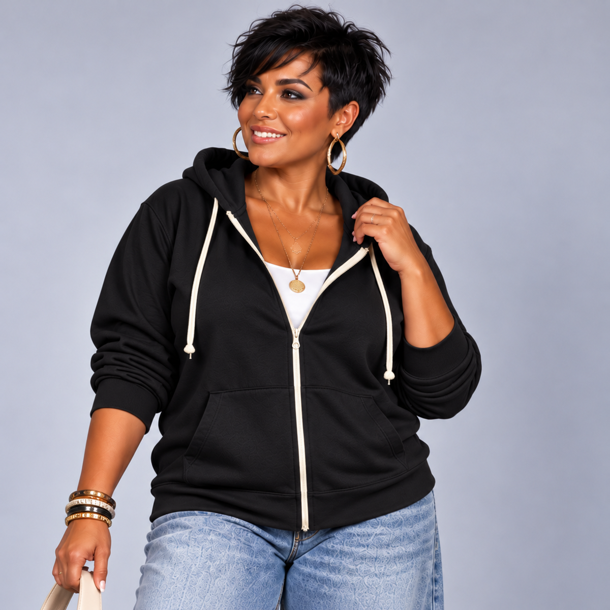 Zip-Up Hoodie Jacket