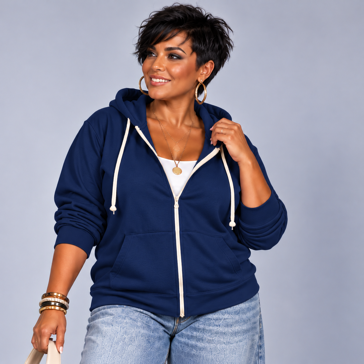 Zip-Up Hoodie Jacket