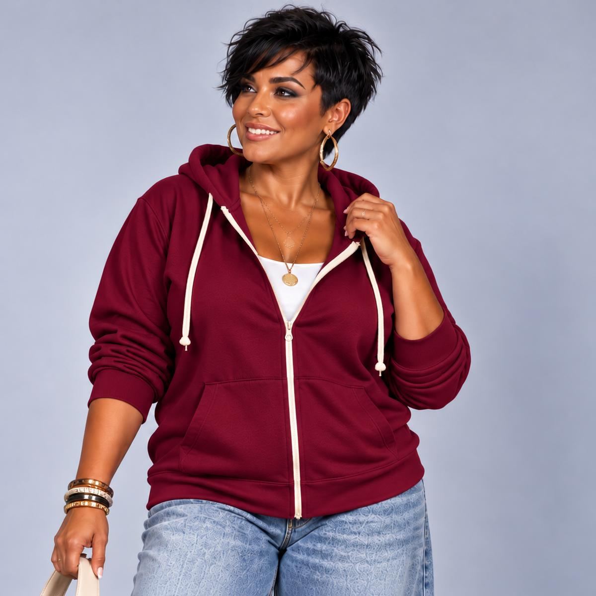 Zip-Up Hoodie Jacket
