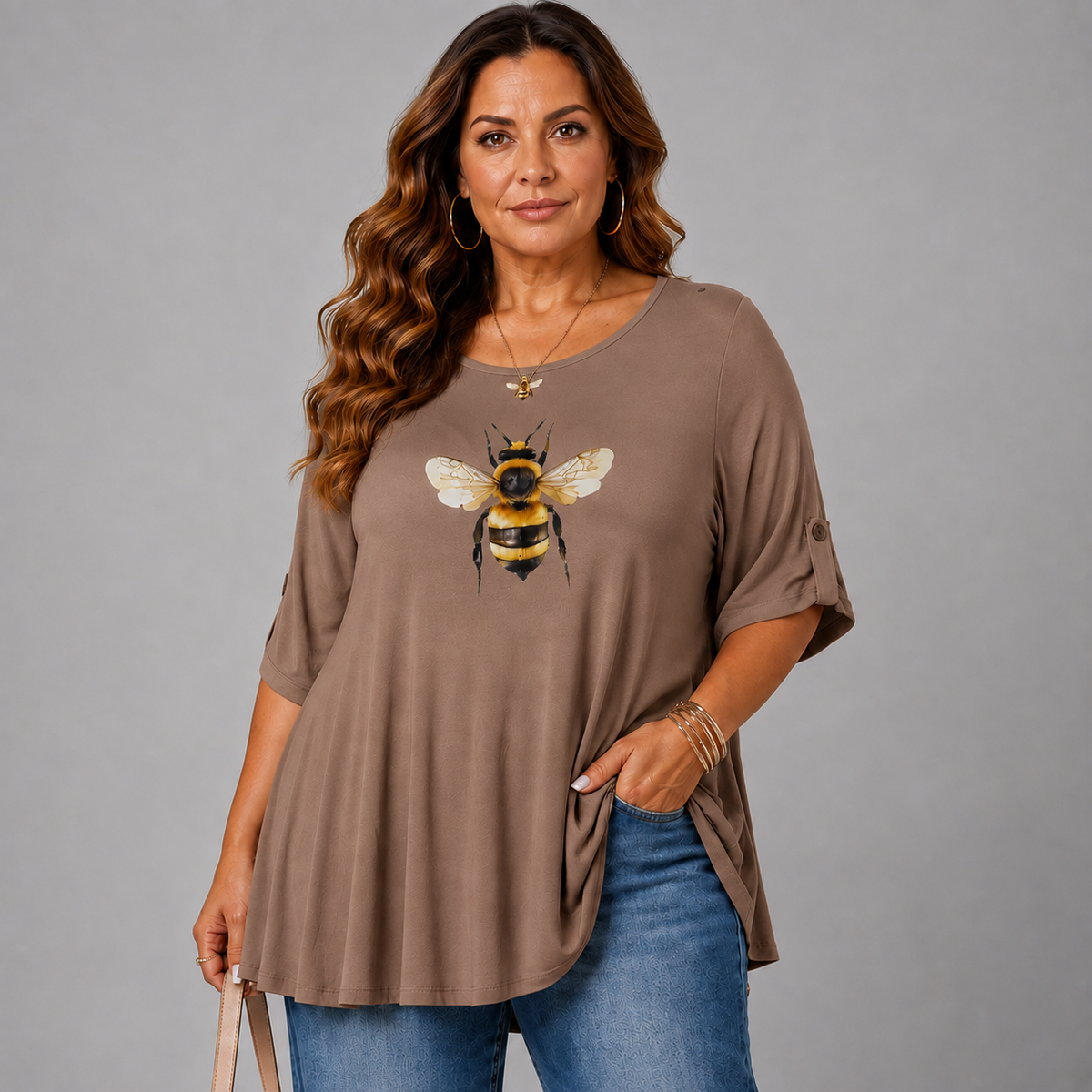 Bee Print Swing Top