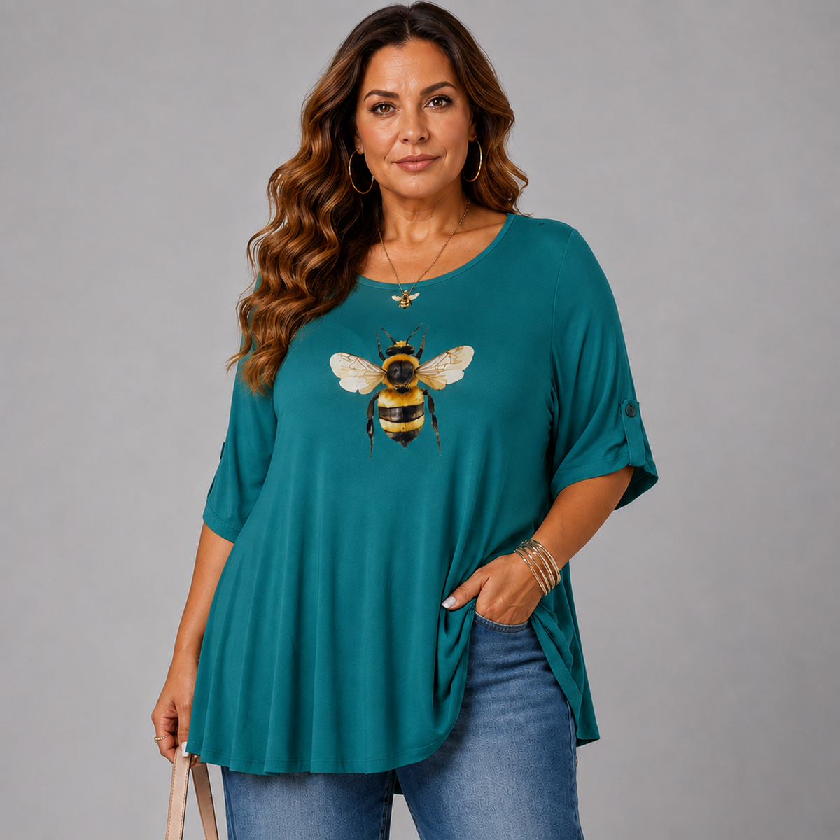 Bee Print Swing Top