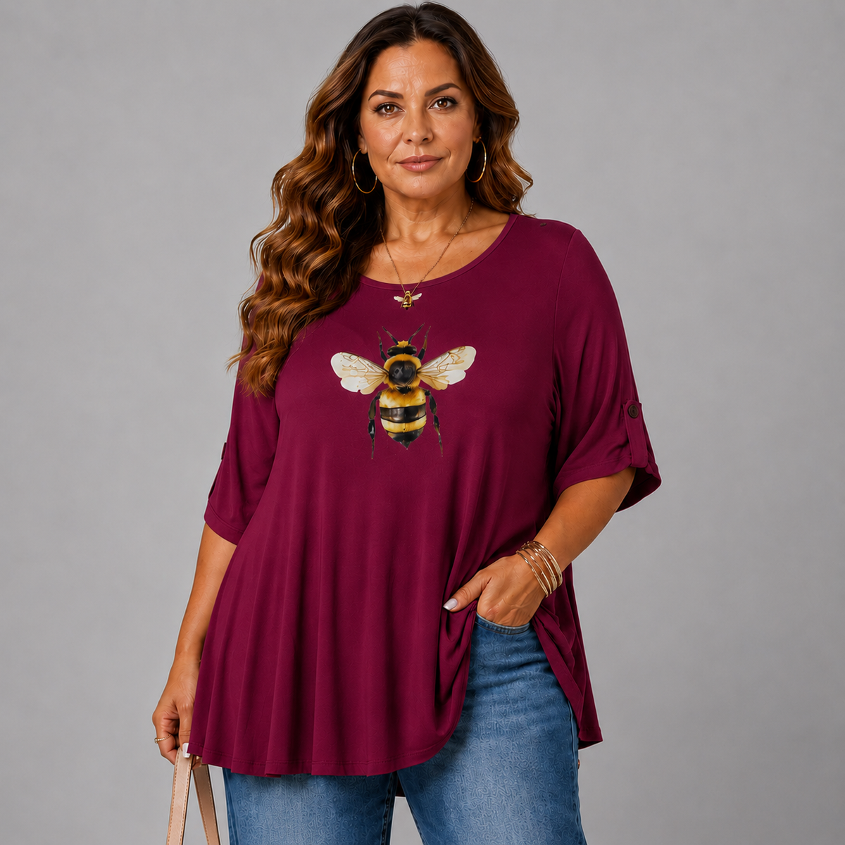 Bee Print Swing Top