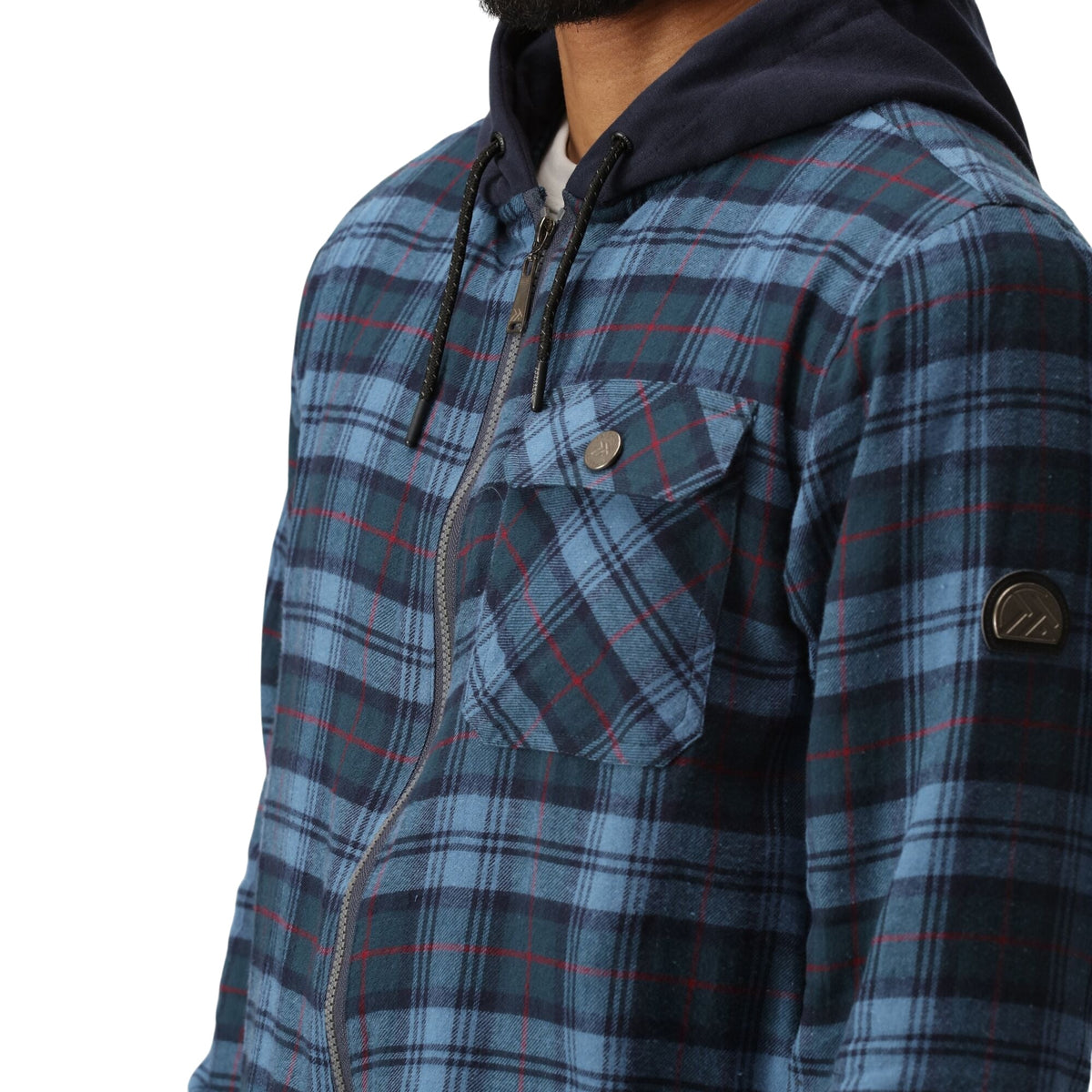 Regatta Men's Fleece-Lined Hooded Check Shirt