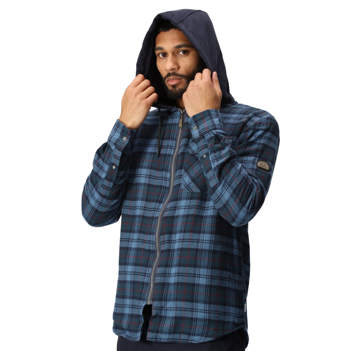 Regatta Men's Fleece-Lined Hooded Check Shirt