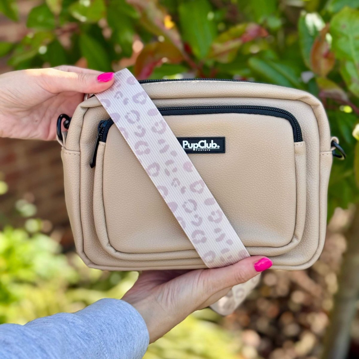 Vegan Leather Crossbody Bag – Tan
