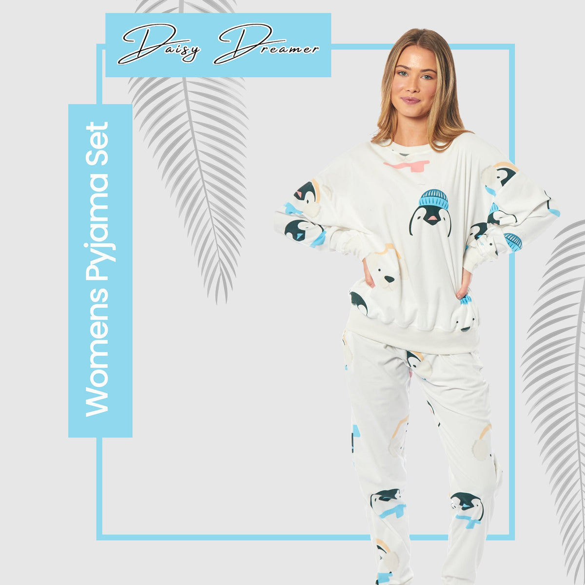 Penguin & Polar Bear Fleece Pyjama Set