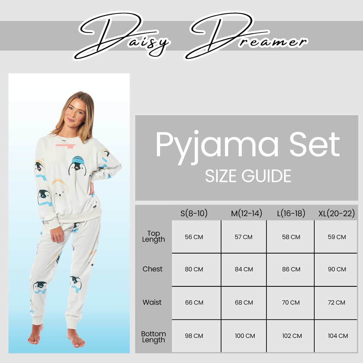 Penguin & Polar Bear Fleece Pyjama Set