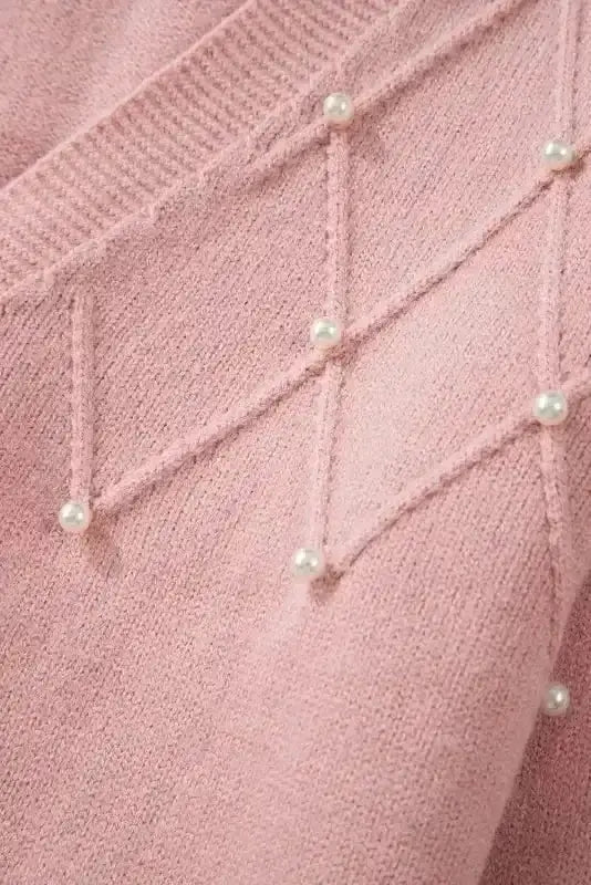Pearl Button Knit Cardigan – Sepia Rose