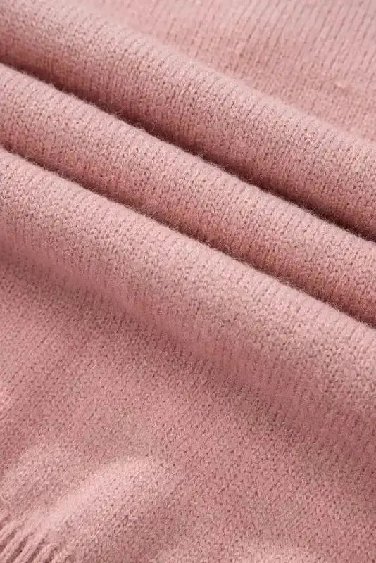 Pearl Button Knit Cardigan – Sepia Rose