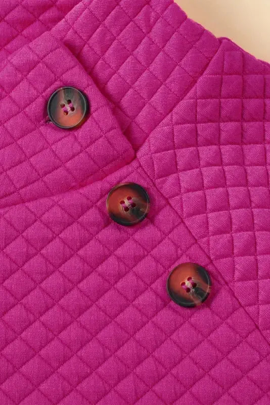 Quilted Hooded Mini Dress with Kangaroo Pocket