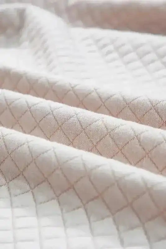 Quilted Hooded Mini Dress with Kangaroo Pocket