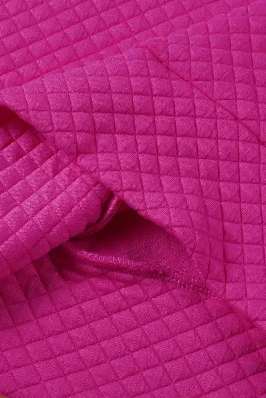 Quilted Hooded Mini Dress with Kangaroo Pocket
