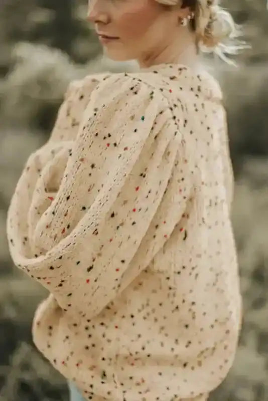 Spotted Cable Knit Jumper