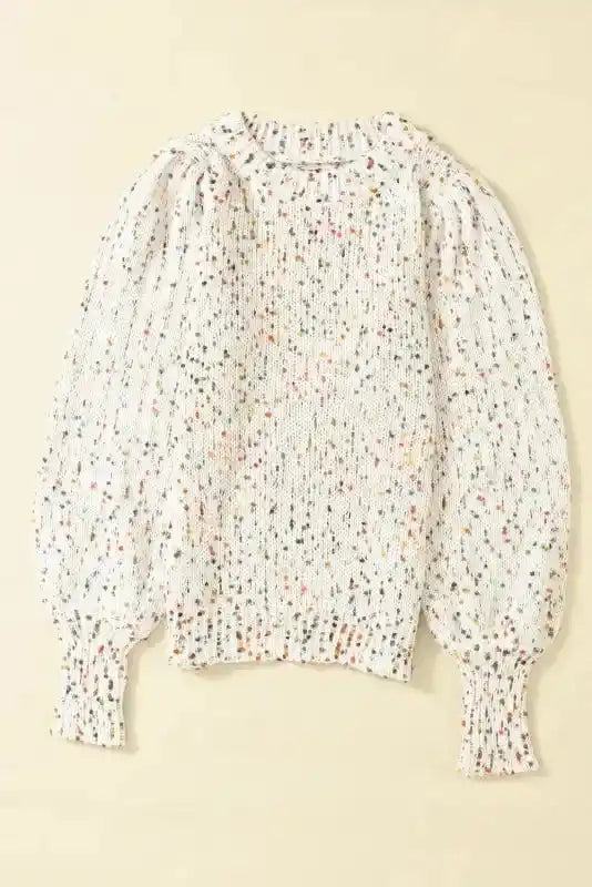 Spotted Cable Knit Jumper
