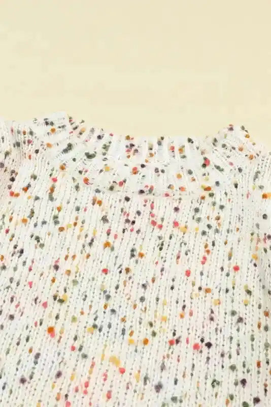 Spotted Cable Knit Jumper