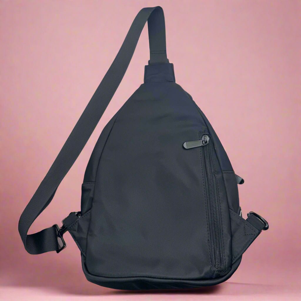 Water-Resistant Sling Backpack – Khaki Green