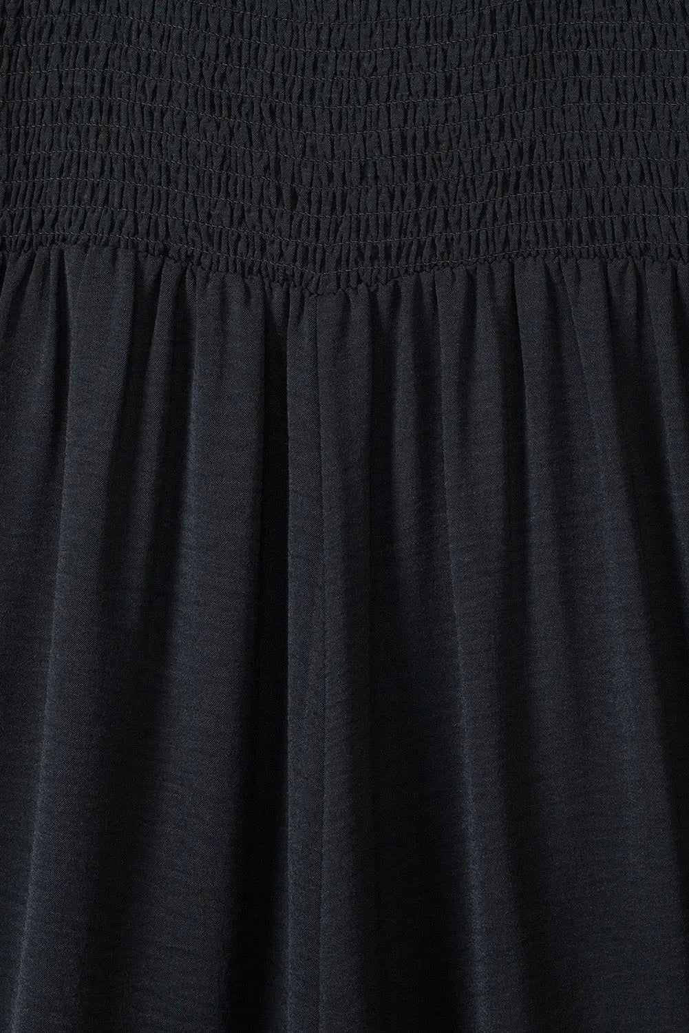 Smocked Square Neck Wide Leg Jumpsuit