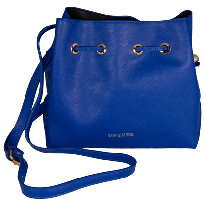 Drawstring Tote Handbag Set – Cobalt Blue