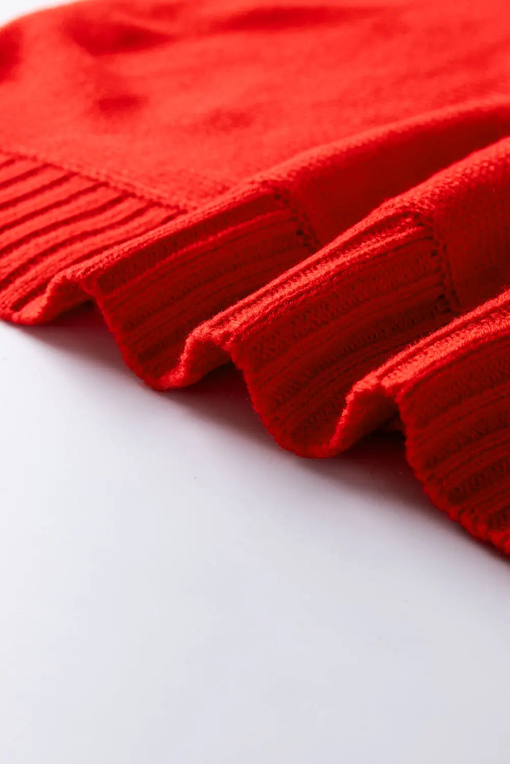 Fiery Red High Neck Jumper