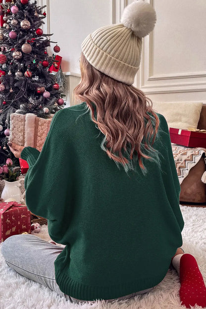 Fiery Red High Neck Jumper