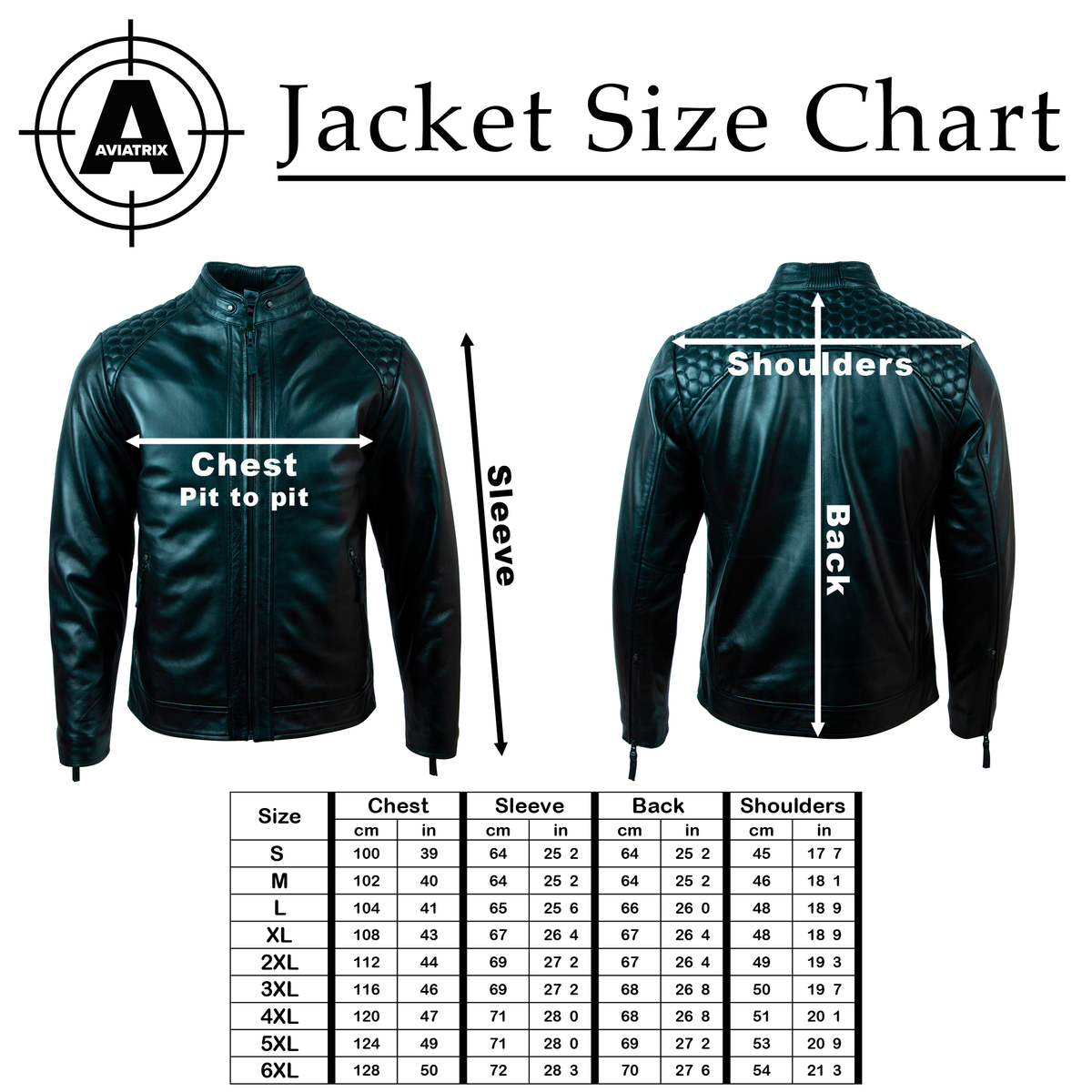 Men's Quilted-Shoulder Leather Biker Jacket – Black