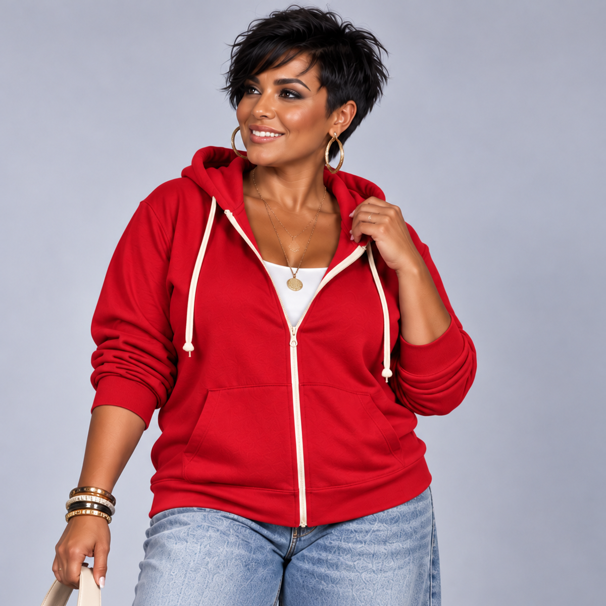 Zip-Up Hoodie Jacket