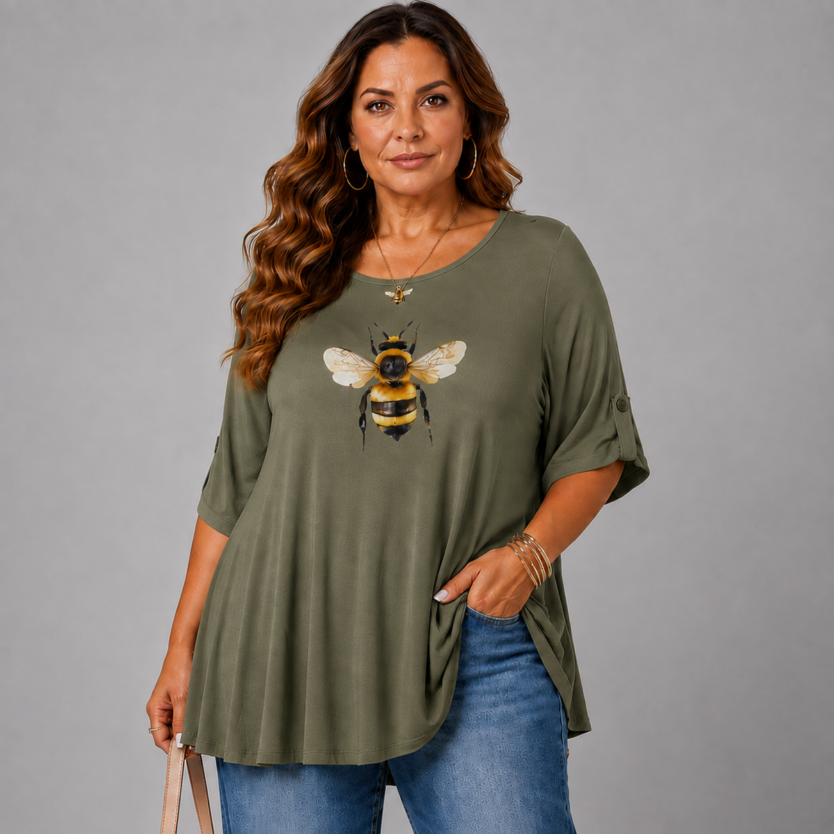 Bee Print Swing Top