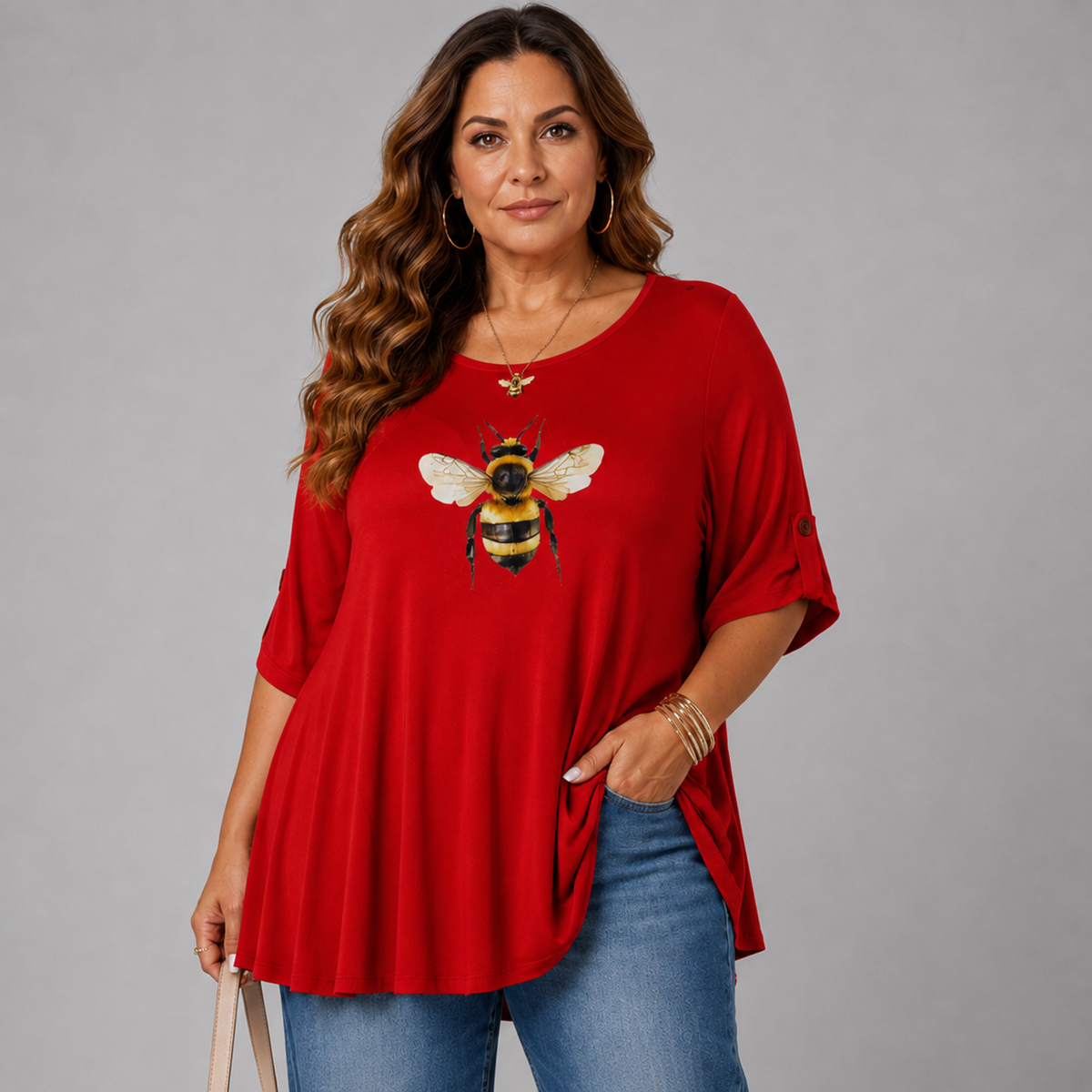 Bee Print Swing Top