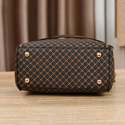 Check Print Bucket Crossbody Bag