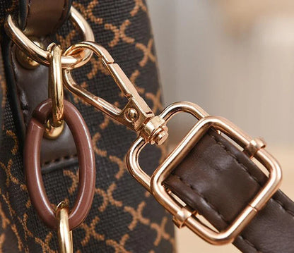 Check Print Bucket Crossbody Bag