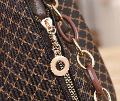 Check Print Bucket Crossbody Bag