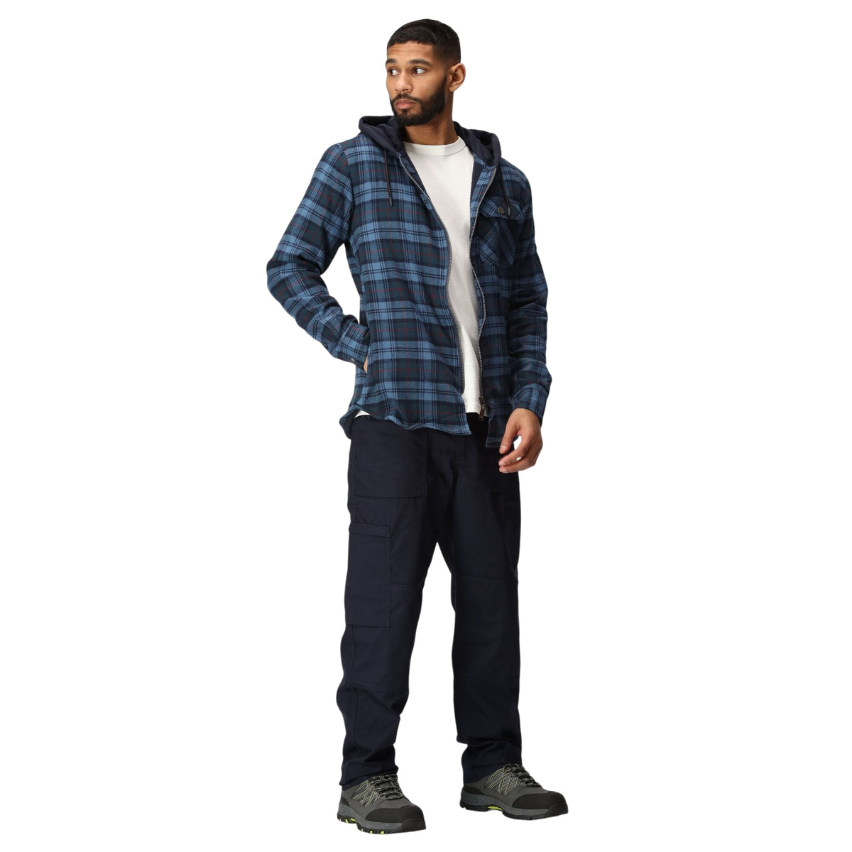 Regatta Men's Fleece-Lined Hooded Check Shirt