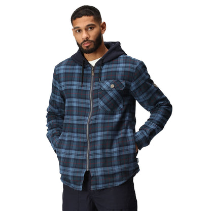 Regatta Men's Fleece-Lined Hooded Check Shirt