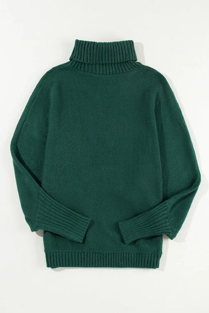 Fiery Red High Neck Jumper
