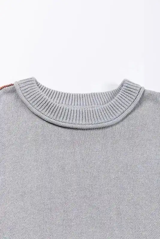 Leopard Print Colourblock Jumper