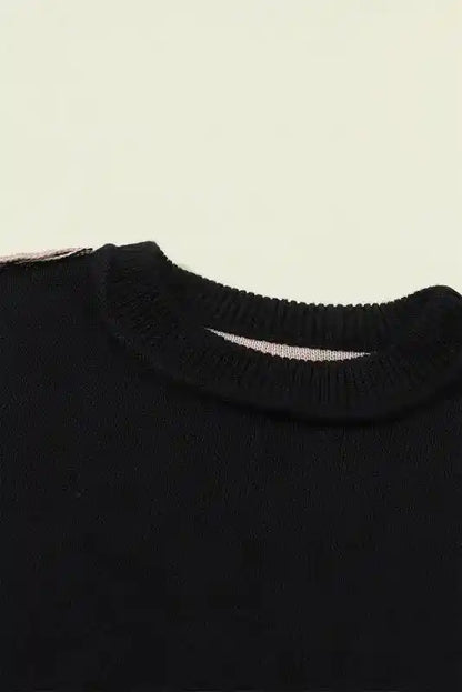 Leopard Print Colourblock Jumper
