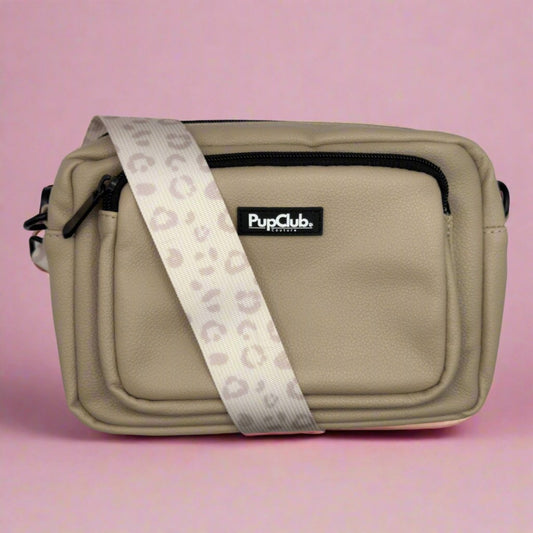 Vegan Leather Crossbody Bag – Tan
