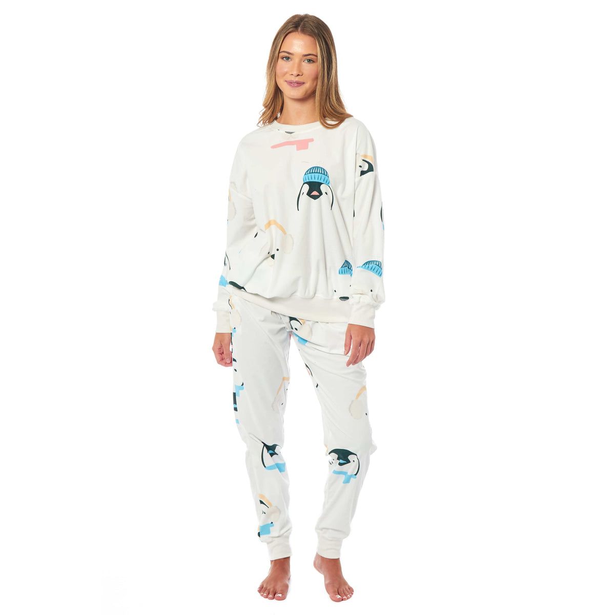 Penguin & Polar Bear Fleece Pyjama Set