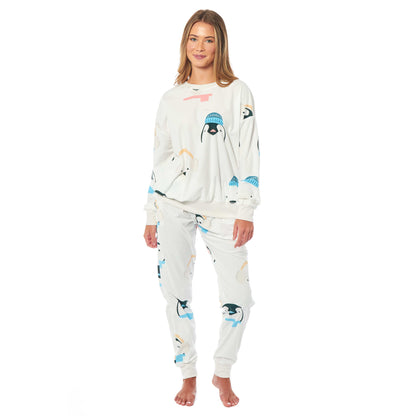 Penguin & Polar Bear Fleece Pyjama Set