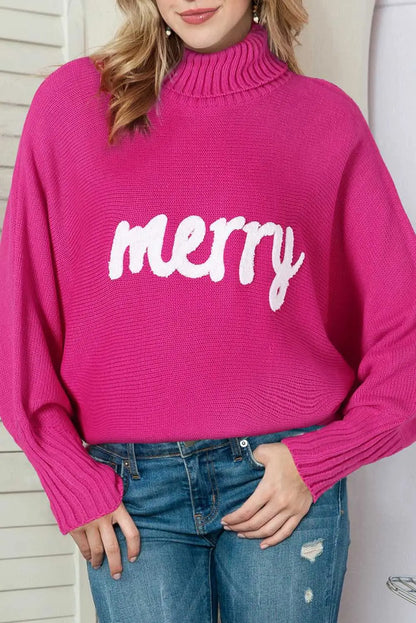 Fiery Red High Neck Jumper