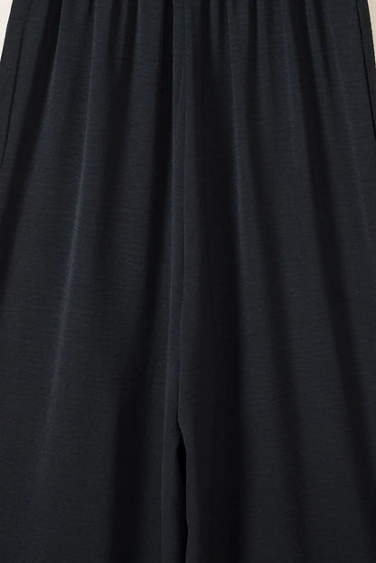 Smocked Square Neck Wide Leg Jumpsuit