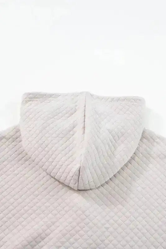 Quilted Hooded Mini Dress with Kangaroo Pocket