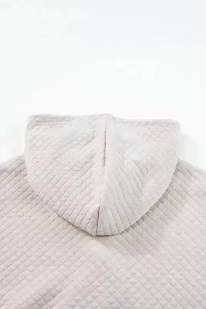 Quilted Hooded Mini Dress with Kangaroo Pocket