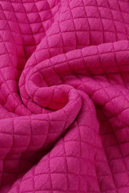 Quilted Hooded Mini Dress with Kangaroo Pocket
